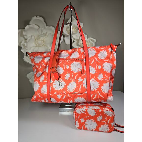 kate spade Jae Wild Blossom Weekender Travel 2 Bag Bundle - Picture 2 of 8